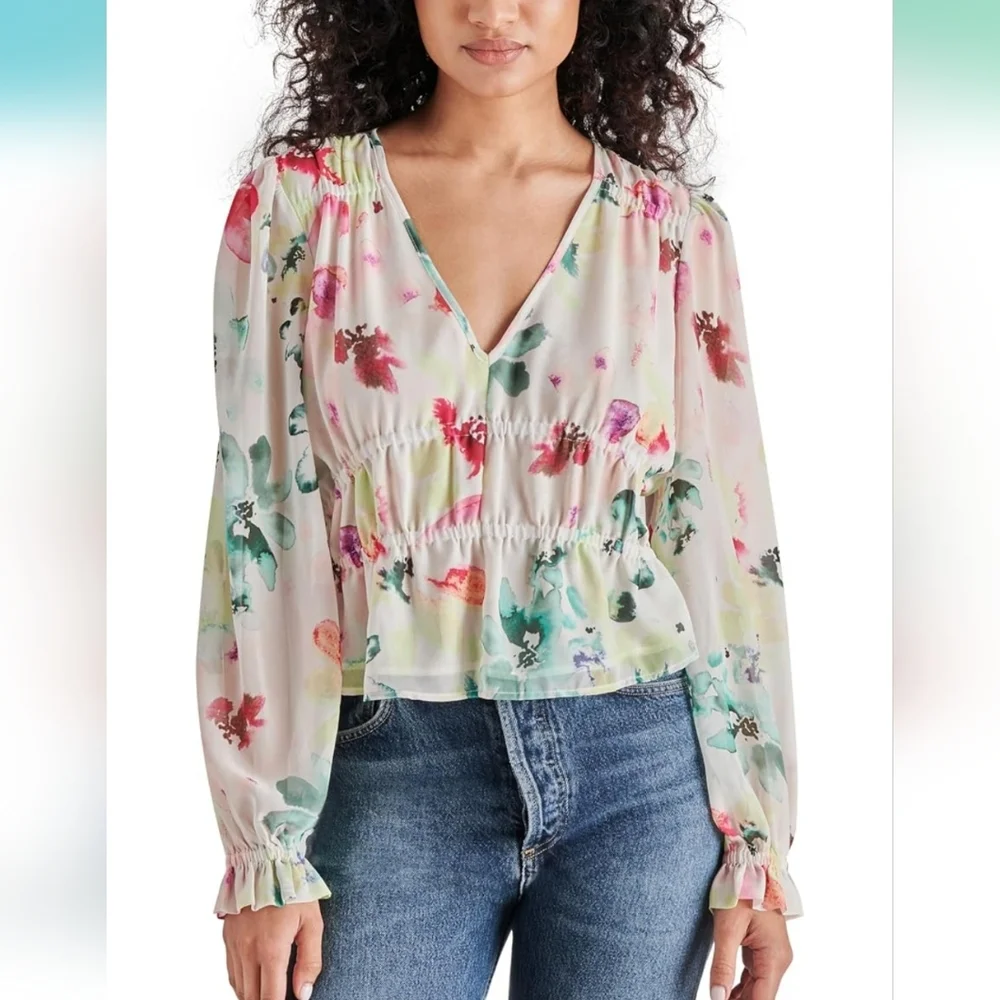 Steve Madden Sheer Women's Ardenne Top Size XS - Picture 8 of 9